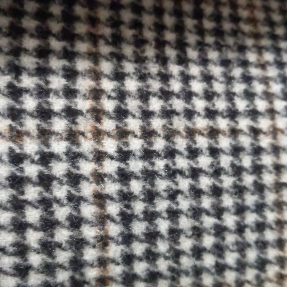 Size Medium Allsaints Paige check wool blend oversized coat - Picture 5 of 8